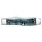 Case Cutlery Embellished Smooth Natural Bone Trapper 6254 S W/Color Wash/Blk Definition Velvet Box CAS-38822 - alternate 2